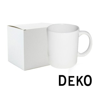 CANECA SUBLIMATICA BRANCA 325ML DEKO