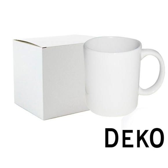 CANECA SUBLIMATICA BRANCA 325ML DEKO