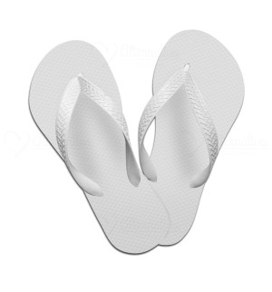 CHINELO BRANCO C/ TIRA BRANCA 41 AO 46