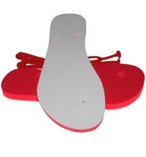 CHINELO VERMELHO C/ TIRA VERMELHA 33 AO 37