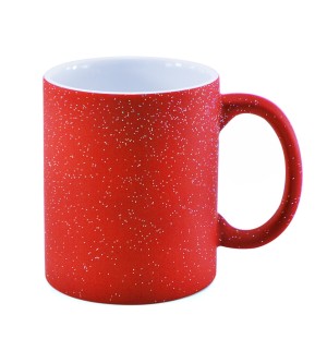 CANECA SUBLIMÁTICA MÁGICA VERMELHA FOSCA GLITTER